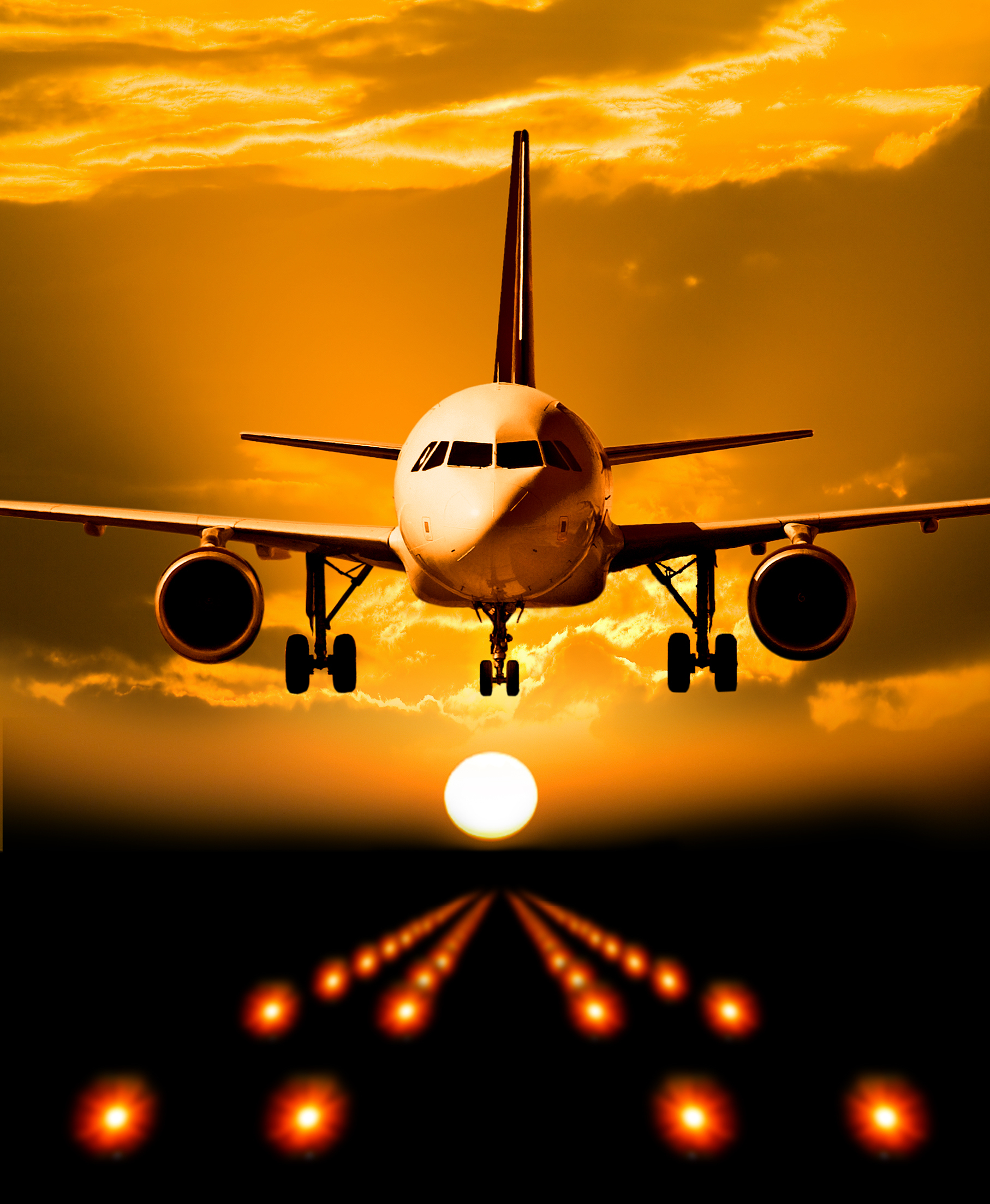 airplane-orange-landing1